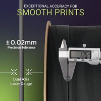 Filament d'impression 3D Polymaker Fiberon PA6-CF20 Nylon Fibre de Carbone 1,75 mm Noir 1 kg Anti-déformation Compatible avec les imprimantes 3D