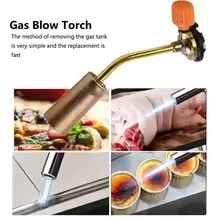 Torche à flamme portable de <span class=keywords><strong>camping</strong></span> en plein air, micro-mini flexible, au butane, en acier inoxydable, 1300°C, vaporisateur - Product Image 5