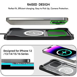 Soporte de cargador de coche de carga inalámbrica rápida universal 15W nueva llegada Compatible con iPhone 16 Series para <span class=keywords><strong>Samsung</strong></span> para <span class=keywords><strong>Airpods</strong></span> - Product Image 5