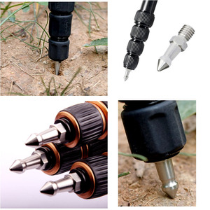 Pieds <span class=keywords><strong>à</strong></span> pointes en acier inoxydable M8 3/8 1/4 pour tré<span class=keywords><strong>pied</strong></span>, monopode, vis <span class=keywords><strong>de</strong></span> fixation au sol, antidérapant, accessoire <span class=keywords><strong>de</strong></span> photographie en extérieur - Product Image 3