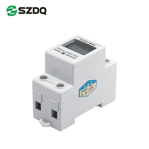 Điện Din Rail Single phase hai dây <span class=keywords><strong>LCD</strong></span> hiển thị kỹ thuật số <span class=keywords><strong>wattmeter</strong></span> năng lượng Meter AC 220V 50Hz Độ chính xác 1.0% 60A công nghiệp - Product Image 2