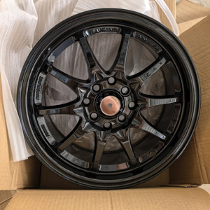 ล้อแม็กซ์อลูมิเนียมอัลลอย A356.2 CE28 ขนาด 15 นิ้ว สีดำเงา สำหรับรถยนต์, ขอบล้ออัลลอย PCD 4/100 เหมาะสำหรับ Subaru, Honda Civic - Product Image 4