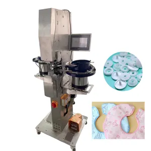 automatic cover 20 mm fabric eyelet buttons machine plastic button marking machine