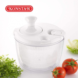 Essoreuse à salade multifonctionnelle en plastique à manivelle pour la maison, outil de séchage et d'essorage des légumes - Product Image 4