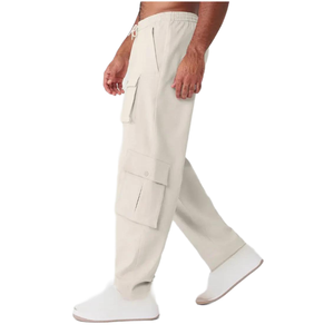 Venta caliente logotipo personalizado 75% algodón 11% poliéster 11% rayón 3% spandex pantalones de hombre DE DOBLE TEJIDO monos - Product Image 4