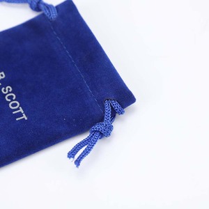 Usine Vente Directe Pas Cher Cordon sac Pochette de Bijoux En Velours Sac de Poche De Cordon De Velours Personnalisé - Product Image 6