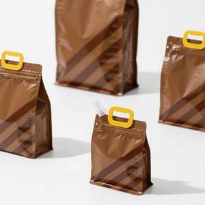 Bolsa con asa para alimentos, bolsa de retorta de 220ml ~ 2.5L, bolsa de pie para líquido de jugo de papel de aluminio con bolsa de agua con boquilla - Product Image 5