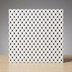 Carreaux de sol en céramique aspect marbre glacé Golden Vein White 16x16 pouces, qualité supérieure, imperméables et antidérapants - Product Image 1