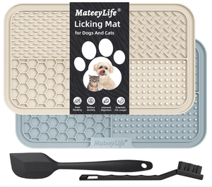 แผ่นเลียขนาดใหญ่สำหรับแมวและสุนัข ช่วยลดความวิตกกังวล พร้อมถ้วยดูดสุญญากาศ ของเล่นสุนัขเพื่อให้ความเพลิดเพลินและไม่ให้เบื่อ - Product Image 1