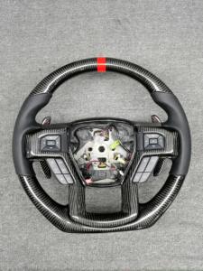 Volant en fibre de carbone personnalisé YLA pour Ford Focus MK4 MK8 <span class=keywords><strong>Fiesta</strong></span> ST <span class=keywords><strong>MK7</strong></span> <span class=keywords><strong>MK7</strong></span>.5 - Product Image 2