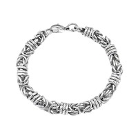 Bracelet en acier inoxydable à motif tissé simple et personnalisé, accessoires de bijoux pour hommes