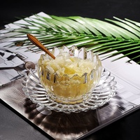 7321Blb Jeneva Boîte à bonbons style japonais, petit pot en verre, bol unique pour assaisonnements et desserts, joli bol pour crème glacée, grand saladier