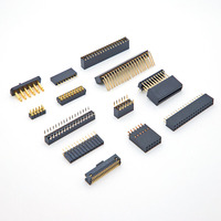 Conector de pines macho Soulin personalizado de 90 grados, paso de 2.0 mm, 18P, doble fila, aislamiento simple, USB, PCB, contacto de latón