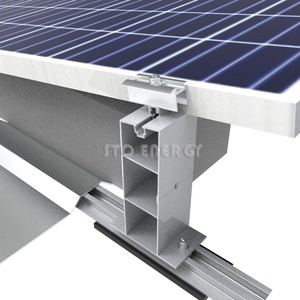 Système de support de montage lesté pour toit plat solaire est-ouest pour le montage de toit plat de panneaux solaires - Product Image 4