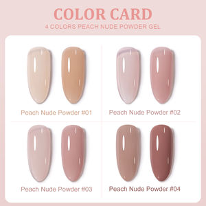 Miss Gooey Kit de <span class=keywords><strong>Vernis</strong></span> à Ongles Gel 4 Couleurs Nu Rose Translucide <span class=keywords><strong>Semi</strong></span>-<span class=keywords><strong>Permanent</strong></span> UV, Sans Hema, Fournitures <span class=keywords><strong>pour</strong></span> Ongles OEM/ODM - Product Image 2