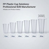 Gobelets en plastique PP en vrac avec couvercles, imprimés sur mesure pour les salons de thé au lait