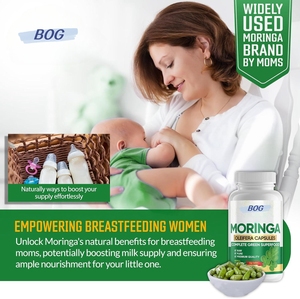 Capsules de Moringa en marque privée, extrait pur de feuilles de Moringa biologique, soutien énergétique, métabolisme et immunité, 180 gélules. 500 mg par portion - Product Image 3