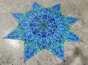 Tapisserie fluorescente en polyester qui brille dans le noir, au UV, pour auvents, filets d'ombrage extérieurs et voiles d'ombrage UV - Product Image 5