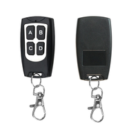 Control Remoto Universal de 4 Canales, 433mhz, Plástico y Metal, Clonación/Aprendizaje de Código, para Puerta de Garaje Enrollable