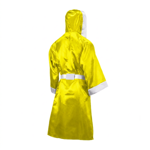 Bata de Boxeo de Satén con Capucha, Kimono de Artes Marciales Transpirable de Poliéster Suave para Entrenamiento de Kickboxing y Boxeo - Product Image 3