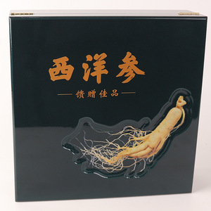 Caja de Regalo de Ginseng Americano, Empaque de Alta Gama, Material Compuesto Rectangular, Artesanía Hecha a Mano - Product Image 2