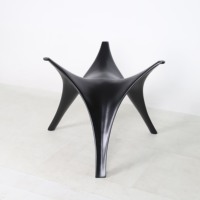 Qualité de luxe Meiye moderne noir fibre de verre tulipe Table à manger pieds pour salon chambre atelier hôpital utilisation extérieure