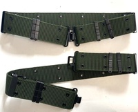 Fabricant d'usine chinois de haute qualité 5.5CM ceinture verte avec 12 rangées 24 pièces œillets boucle et crochet