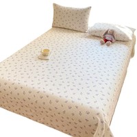 Parure de lit trois pièces en tissu épais pour dortoir étudiant, avec matelas rafraîchissant, couette simple et taie d'oreiller, anti-humidité