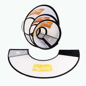 개를 위한 엘리자베스 칼라 반투명 재사용 가능한 플라스틱 칼라, 새끼 고양이, 물기 방지 및 핥는 애완 동물 용품에 적합 - Product Image 1