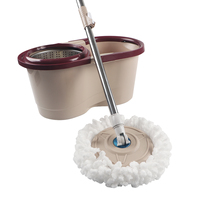 Matériau vert épaissi Tornado Round Mop Squeeze 360 Rotating Spin Lavage mains libres Bon pour le nettoyage domestique