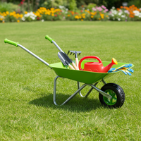 Brouette miniature en métal pour enfants, légère, petite, rose, en vente