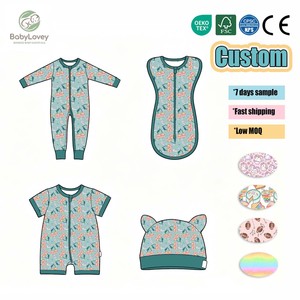 Babylovey Pigiami per Neonati in Bambù 230 Gsm Personalizzati con Stampe di Halloween, Basso MOQ - Product Image 3
