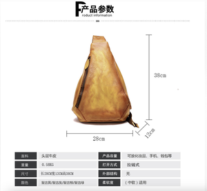 Andong Genuine Cow Leather <b>Backpack</b> for <b>Women</b> Girls Travel Retro High Capacity Outdoor Shoulder Crossbody Bags Casual <b>Handbag</b> - Product Image 3