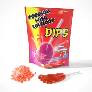 wholesale custom halal magic pop hard popping candy with foot lollipop