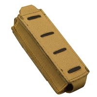 Pochette tactique élastique simple pour chargeur de pistolet découpée au laser 1000D, compatible Molle