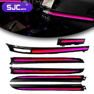 Kit d'éclairage ambiant dynamique pour voiture SJC, 64 couleurs, ciel étoilé, LED, décoration intérieure, lampe d'ambiance pour Mitsubishi Lancer EX <span class=keywords><strong>2009</strong></span>-2016 - Product Image 1