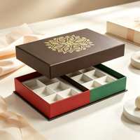 Maßgefertigte Hochwertige Business-Style Luxus-Schokoladengeschenkbox mit Prägung Premium Leere Box für Sonderanfertigungen