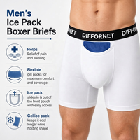 Caleçons Boxers Homme Personnalisés avec Poche Frontale et Compresse Froide, Taille Élastique, Tailles S-2XL, Sous-vêtements Intimes pour Homme au Quotidien