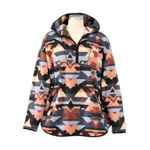 Personalizado Azteca Patrón Senderismo Chaqueta de lana Aventuras al aire libre Unisex Sudaderas con capucha de lana - Product Image 1