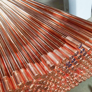 Sistema de puesta a tierra de ingeniería de alta resistencia y bajo <span class=keywords><strong>precio</strong></span>, varilla de tierra de acero recubierto de cobre de 3/8 pulgadas - Product Image 4