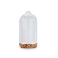 Diffuseur d'arômes créatif à rayures, vente en gros d'usine, humidificateur portable USB en forme de lanterne/vase, machine à huiles essentielles silencieuse à brume fine
