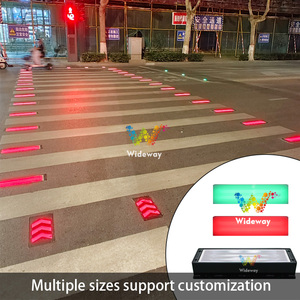 Intelligent Zebra Crossing luminoso pavimento piastrella luce <span class=keywords><strong>Stop</strong></span> attesa luce Crosswalk avvertimento a terra IP68 semaforo incorporato - Product Image 2