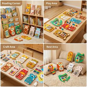 Jouet interactif en bois <span class=keywords><strong>Souris</strong></span> - Tableau d'activités éducatif, jeu de <span class=keywords><strong>labyrinthe</strong></span> de transport alimentaire, Montessori STEM, peu encombrant, pour les 5-7 ans et 8-13 ans - Product Image 3
