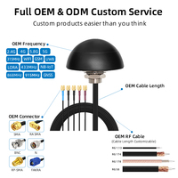 Antenne combinée 5 en 1 GPS GLONASS LTE WIFI MIMO pour extérieur, montage par vis, antenne de passerelle de communication LoRa 4G LTE GPS