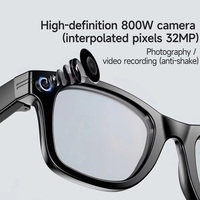 Lunettes Intelligentes IA avec Film Vidéo 4K Haute Qualité à Changement de Couleur, Caméra 4K Intégrée, Écran, Étanchéité IPX-5, Lentille à Transition et Anti-Lumière Bleue