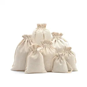 Best Quality Burlap Bags Wholesale Hemp Jute Hessian Drawstring Sack Small Wedding Favor Gift coffee Jute Bag From BD