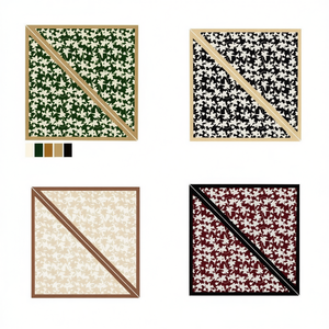 Fulari Sciarpa triangolare multifunzionale 60x135 cm con stampa floreale, accessorio casual leggero per uomo e donna - Product Image 2