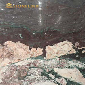 Stonelink оптовая продажа роскошных каменных плит четыре сезона натуральный большой зеленый мраморный пол четыре сезона панда зеленый мрамор - Product Image 5