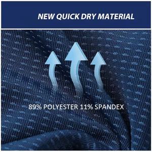 เสื้อยืดออกกำลังกายผู้ชาย ผ้าโพลีเอสเตอร์ ยืดหยุ่น กระชับกล้ามเนื้อ เหมาะสำหรับวิ่งและเล่นกีฬา รับผลิตตามแบบ - Product Image 2