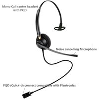 Factory Wholesale Noise Cancelling USB Call Center Headset with Built in Volume Control and Mute for Call Center Office Work